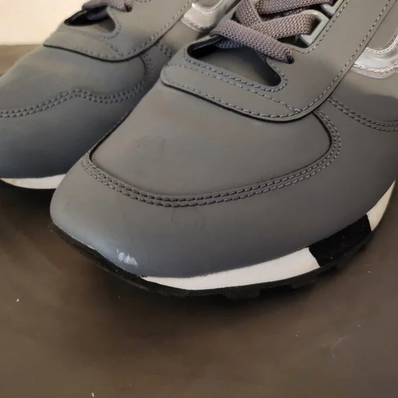 Bally Gray Sneakers with Suede Upper and Cushioned Midsole